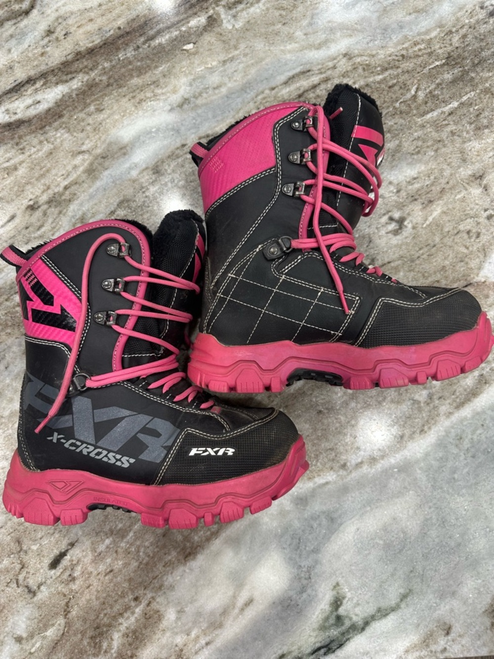 FXR Women's X-Cross Winter Boots - Black/Pink
